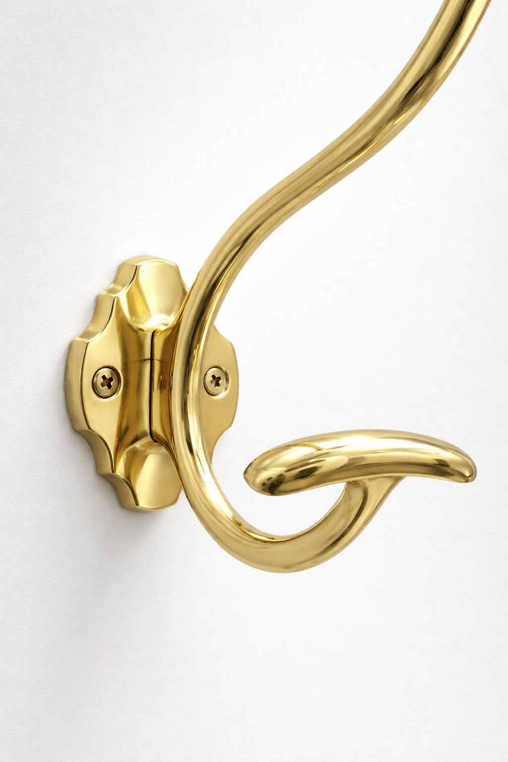 Heritage Brass Double Hat & Coat Hook Large Size - Unlacquered Brass