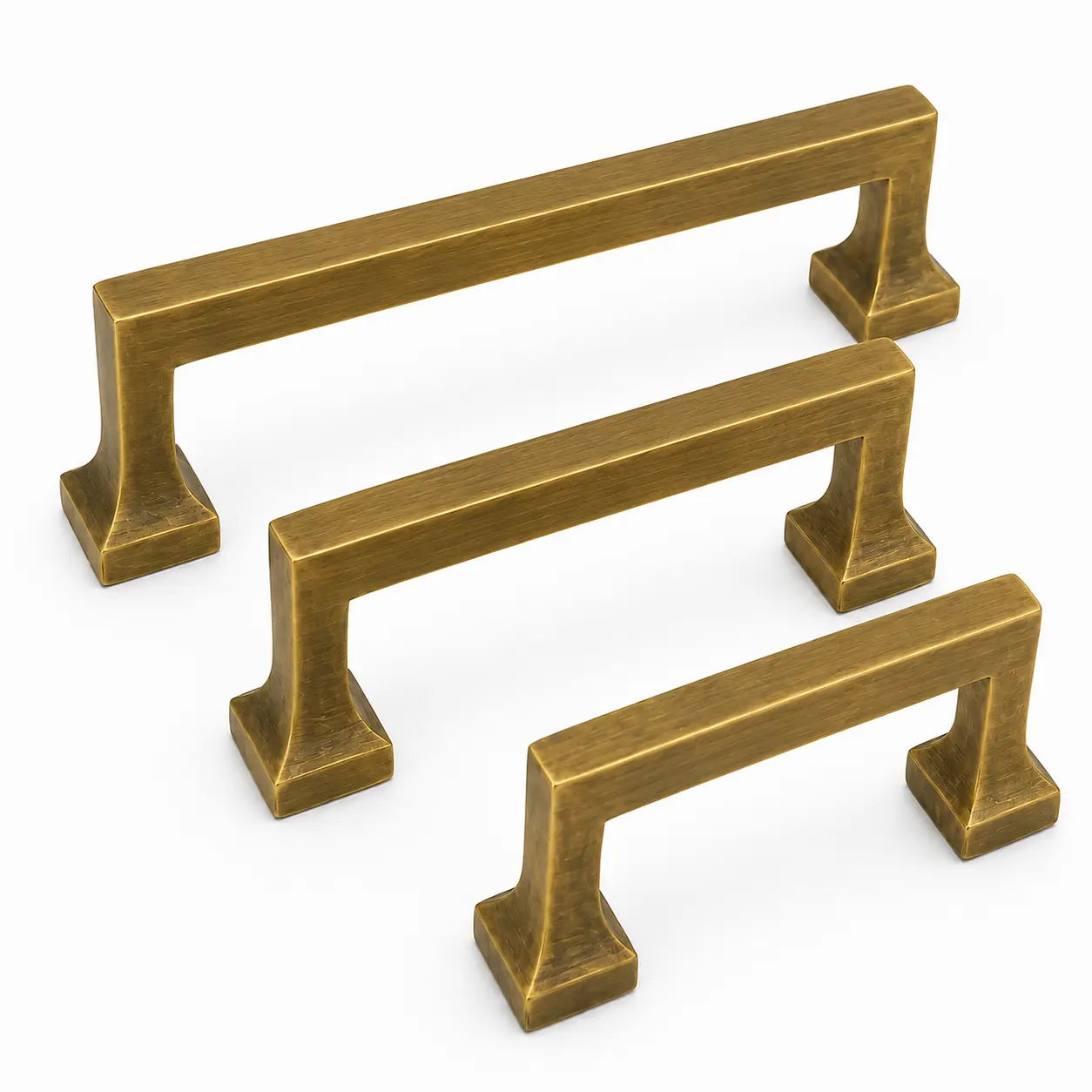 Heritage Cabinet Pulls - Antique Brass