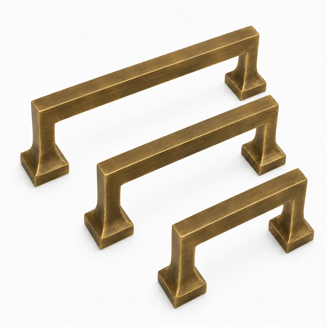 Heritage Cabinet Pulls - Antique Brass