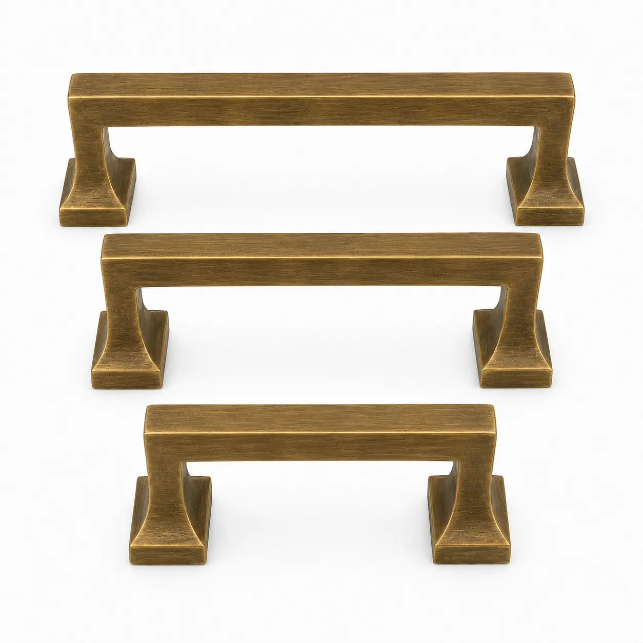 Heritage Cabinet Pulls - Antique Brass