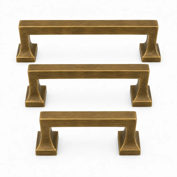 Heritage Cabinet Pulls - Antique Brass