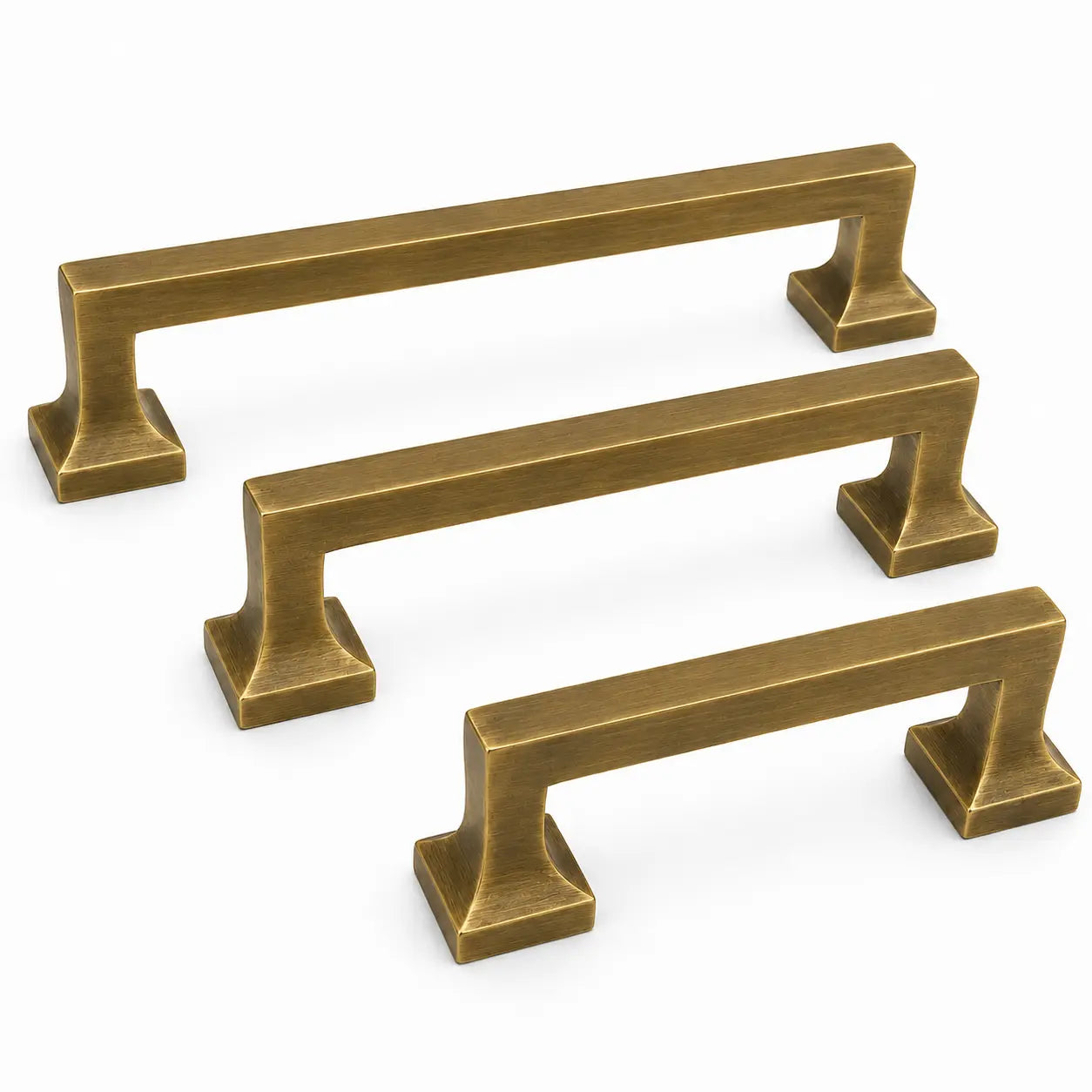 Heritage Cabinet Pulls - Antique Brass