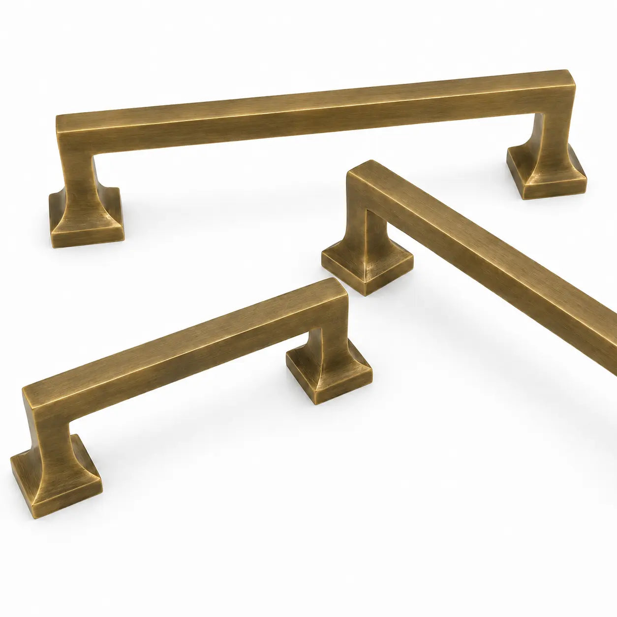 Heritage Cabinet Pulls - Antique Brass