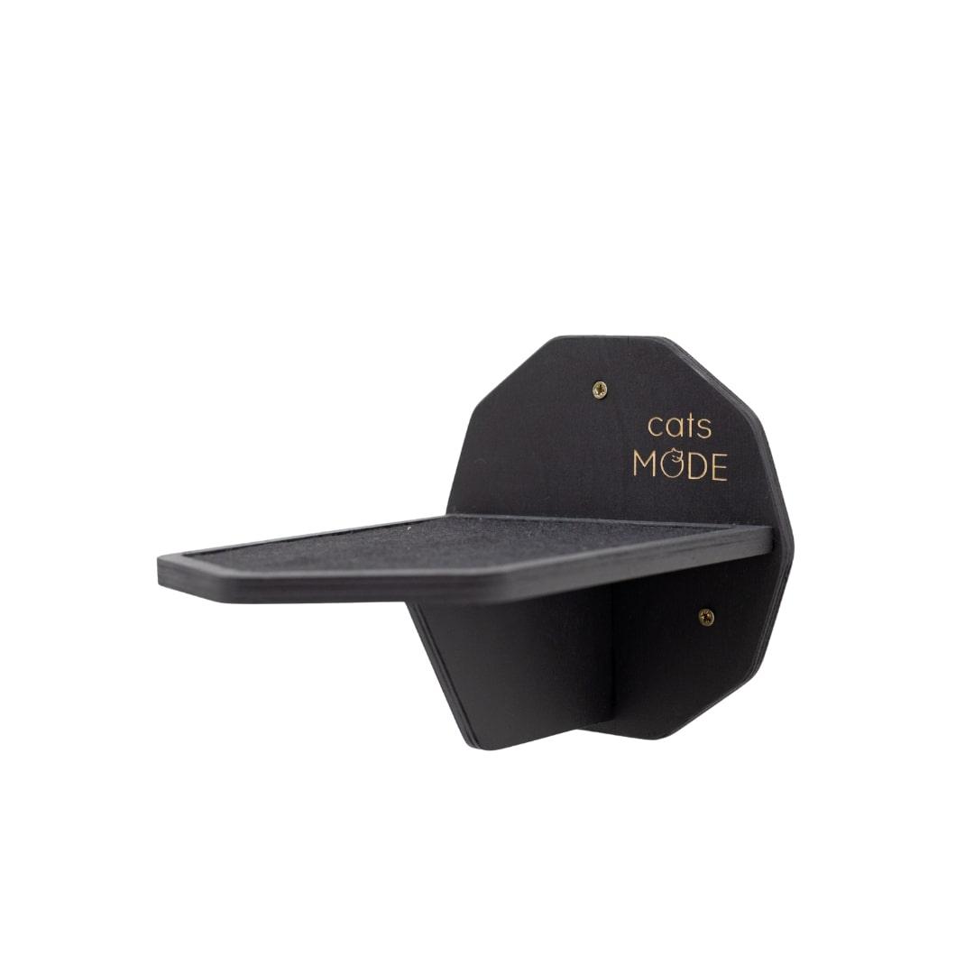 Wooden Hexagon Step - Black