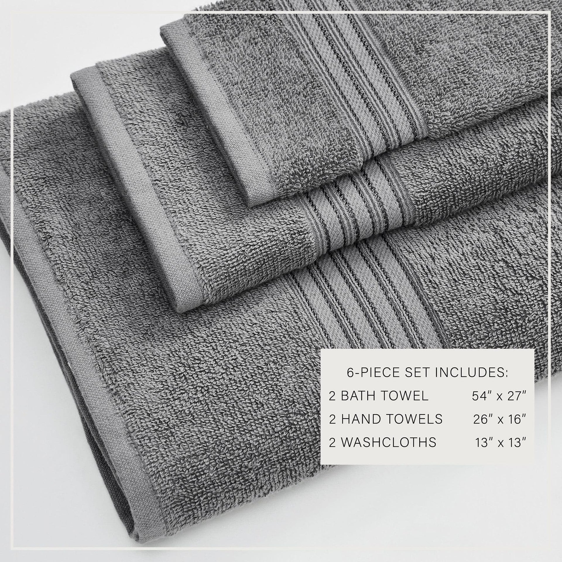 Cotton Terry Bath Towel Set - Cooper Collection