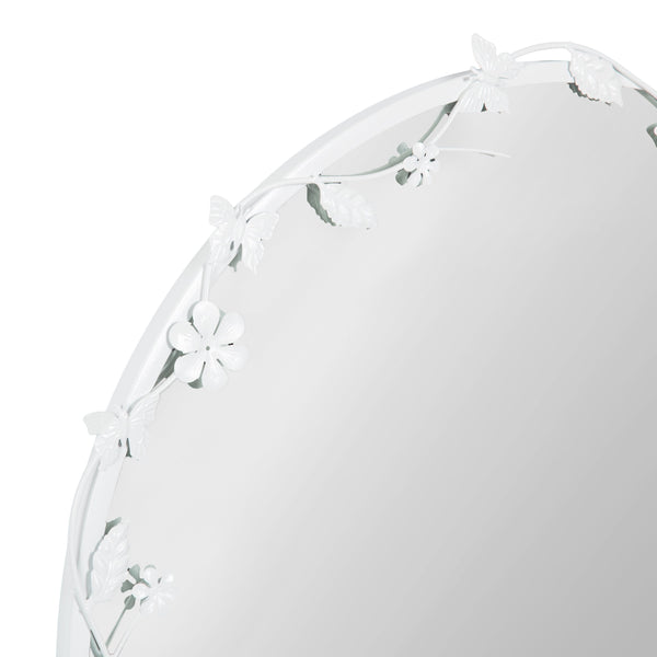 Rosella Floral Wall Mirror Metal
