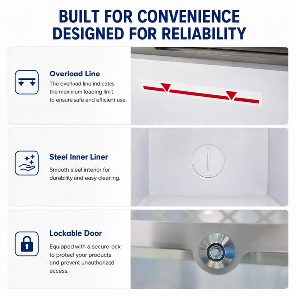 High-Efficiency Commercial Display Chest Freezer With Sliding Glass Door (SAK53174)