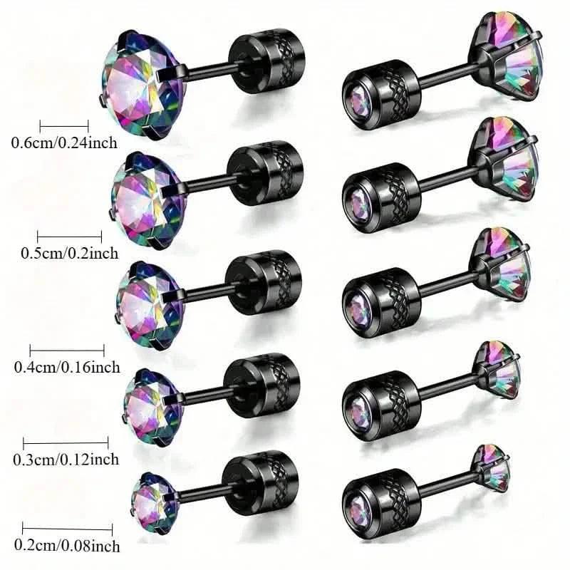 High-End Synthetic Zirconia Earrings