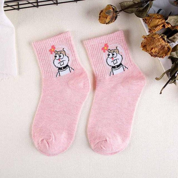 High Quality Cute Elegant Lovely Kawaii Cartoon Sweet Cotton Women Socks Animals Character Casual Short Socks For Men And Women