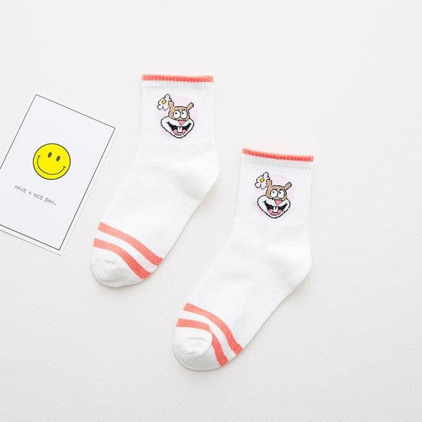 High Quality Cute Elegant Lovely Kawaii Cartoon Sweet Cotton Women Socks Animals Character Casual Short Socks For Men And Women