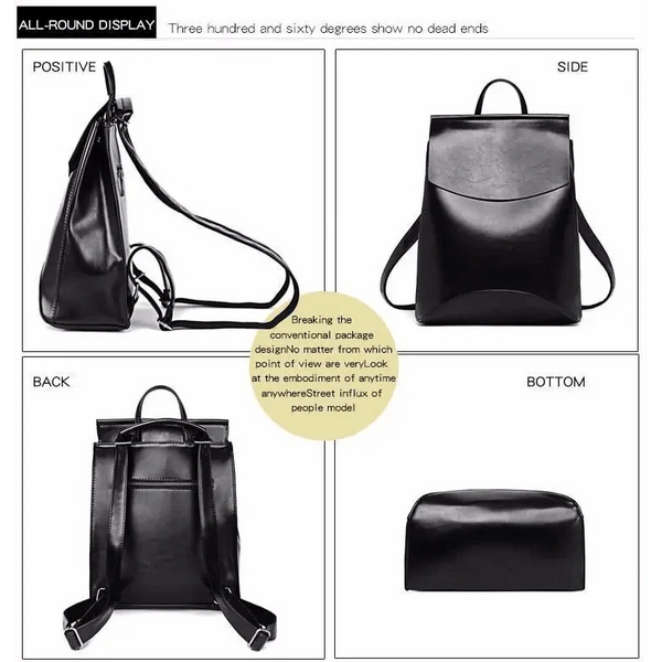 High Quality Leather Backpacks For Fashionable Women And Teenage Girls Large Capacity Shoulder Bagpack