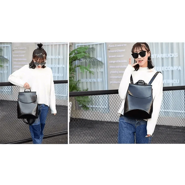 High Quality Leather Backpacks For Fashionable Women And Teenage Girls Large Capacity Shoulder Bagpack