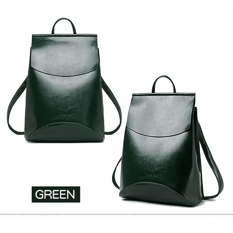 High Quality Leather Backpacks For Fashionable Women And Teenage Girls Large Capacity Shoulder Bagpack