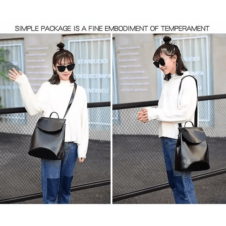 High Quality Leather Backpacks For Fashionable Women And Teenage Girls Large Capacity Shoulder Bagpack