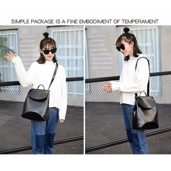 High Quality Leather Backpacks For Fashionable Women And Teenage Girls Large Capacity Shoulder Bagpack