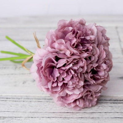 High Quality Peony Artificial Silk Flowers Bunches For Bridal Bouquet Wedding Living Room Table Home Garden Decoration Artificial Peony Silk Flowers Bouquet for Wedding Home Garden Decoration