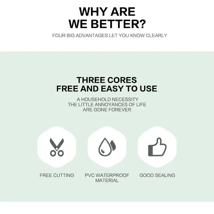 High Quality PVC Waterproof Wall Sticker Self Adhesive Sink Stove Crack Strip Kitchen Bathroom Bathtub Corner Sealant Tape Waterproof