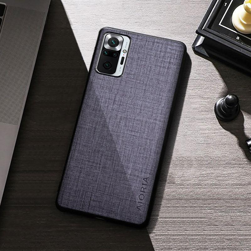 High Quality Shockproof Anti fingerprint  Silicone Case For Xiaomi Redmi Note 10C 10 Pro Max 10T 10S Lite 4G 5G Premium Cloth Texture Simple Cover For Redmi Note 10 Pro Max Case