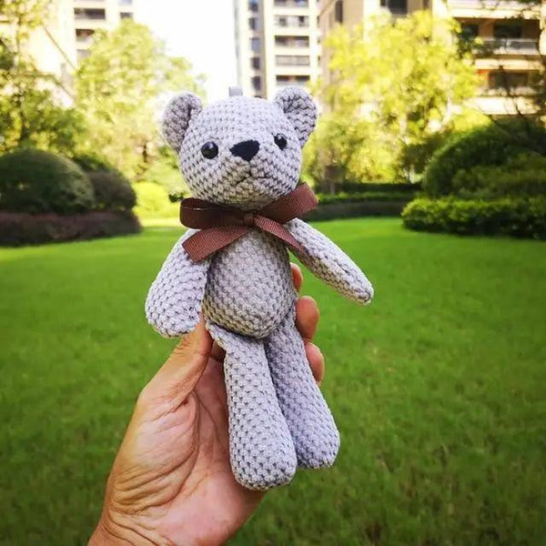 High Quality Soft 18-20CM Teddy Bear Stuffed Plush Toys Cute Dress Rabbit Pendant Dolls Gifts Birthday Wedding Party Decor