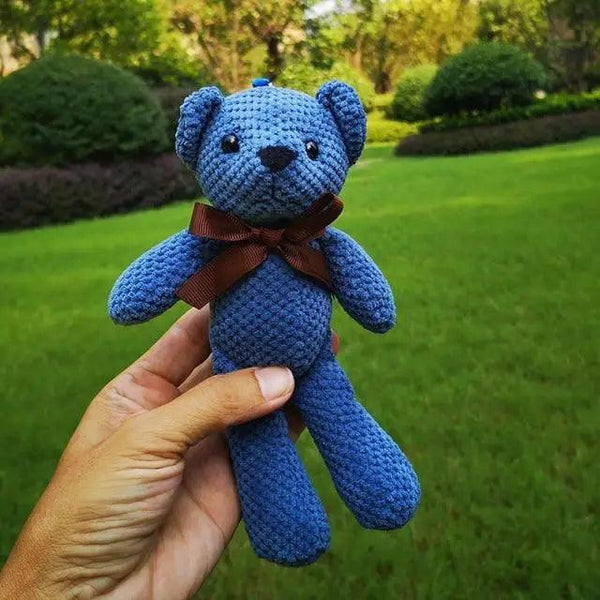 High Quality Soft 18-20CM Teddy Bear Stuffed Plush Toys Cute Dress Rabbit Pendant Dolls Gifts Birthday Wedding Party Decor