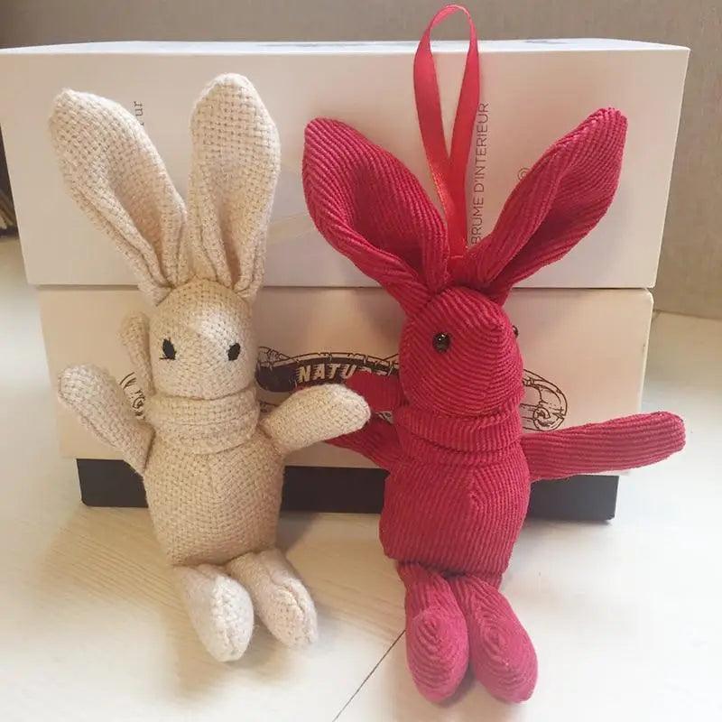 High Quality Soft 18-20CM Teddy Bear Stuffed Plush Toys Cute Dress Rabbit Pendant Dolls Gifts Birthday Wedding Party Decor