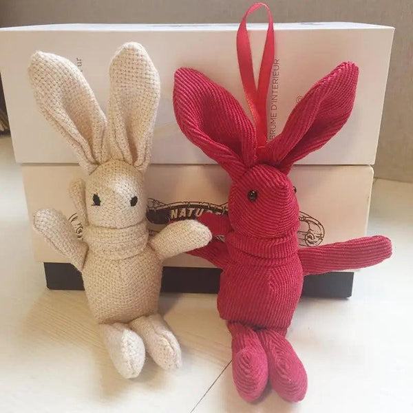 High Quality Soft 18-20CM Teddy Bear Stuffed Plush Toys Cute Dress Rabbit Pendant Dolls Gifts Birthday Wedding Party Decor