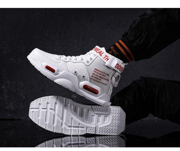 High Top Red Bottom Trend Sneakers For Men Hip Hop Casual Men's Sport High Quality Sneakers Breathable Lightweight Red Basketball Luxury Fashion Running Sneakers