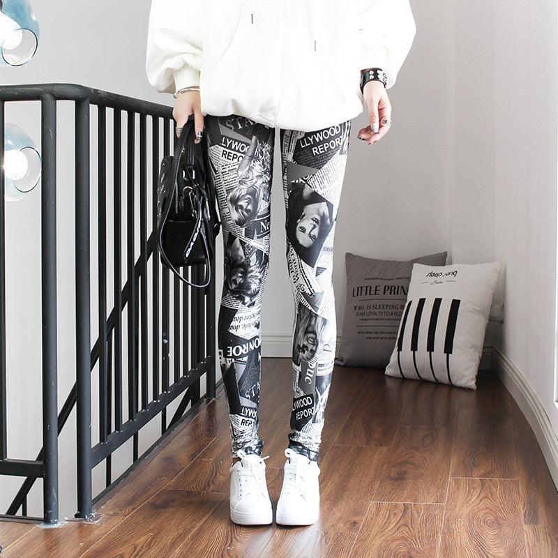High Waist Leggings Pants Fitness Women Fashion  Printing Leggings Women Fitness Yoga Pants High Waist Push Up Sportswear Elastic Trousers Gym Running Workout Pants Push Up Running Elastic Stripe Dot Bottom Leggings