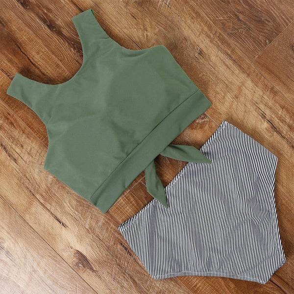 High Waist Swimsuit Bikini Push Up Swimwear Women Bathing Suit Female Bikini Set Leopard Swim Suit Beachwear Women's High Waist Swimsuit 2 Piece Bathing Suits Bikini