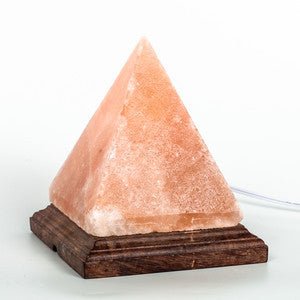 Himalayan Salt Lamp     Pyramid Shape Large Black Tai Salt Co.