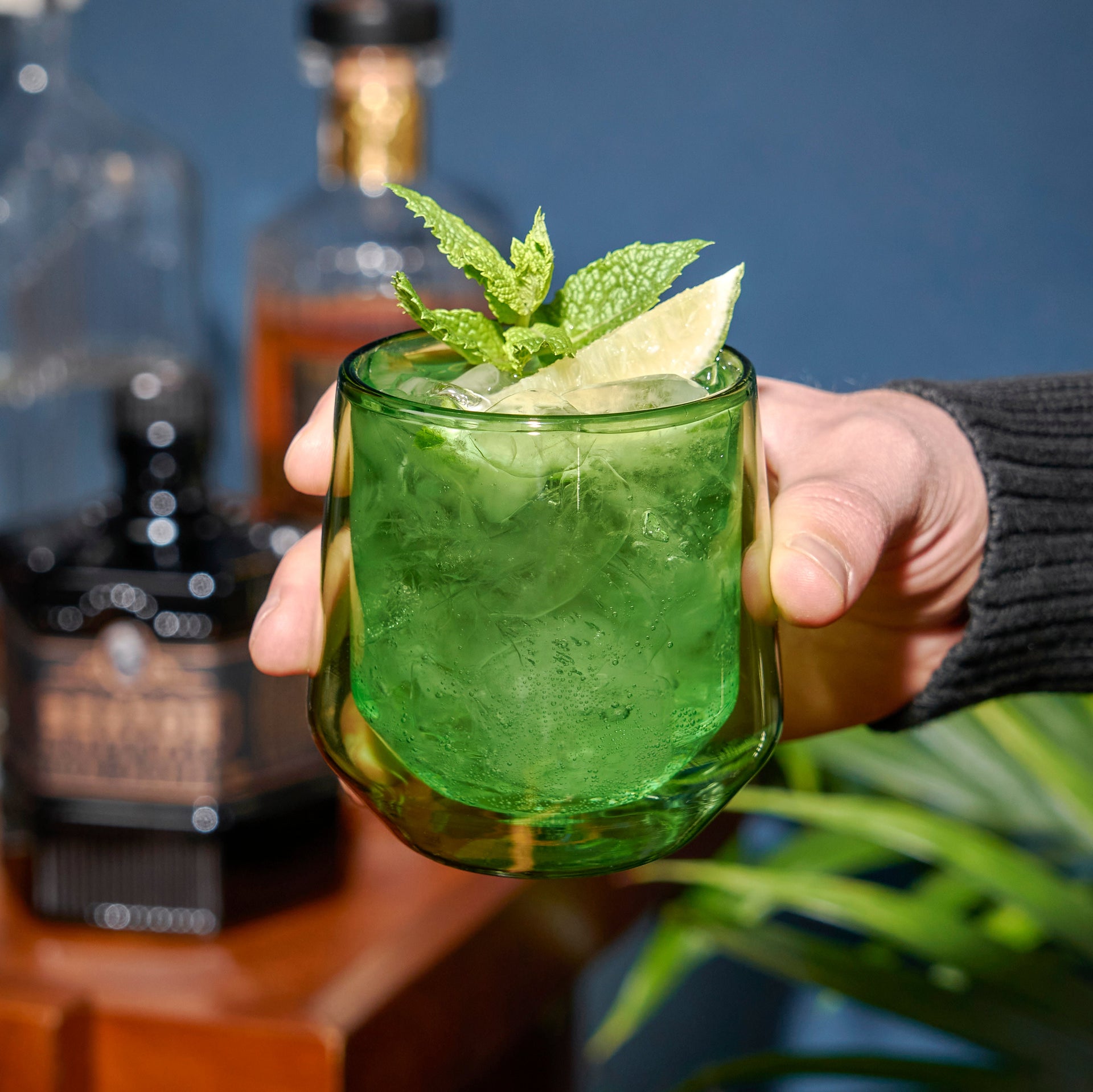 Aurora Double-Walled Tumblers in Green Set of 2