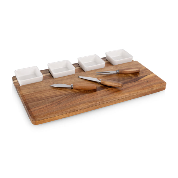 Picada Tapas & Cheese Board Set with Dip Bowls Picnic Time Family of Brands