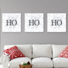 Ho Ho Ho Wall Art - 10x10" Matte Paper Print / White