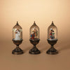 Holiday Lighted Spinning Water Globe - 3 Assorted