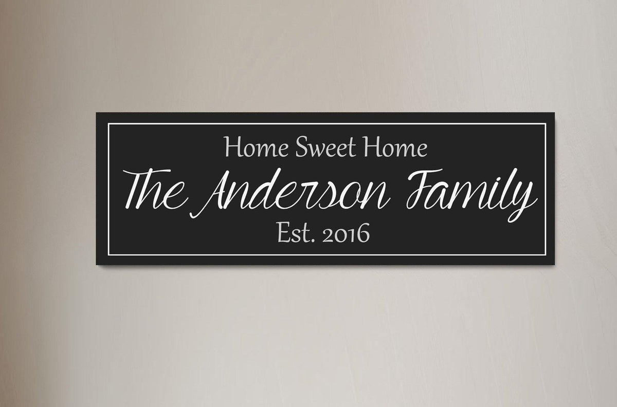 Last Name Canvas - A Personalized Family Sign