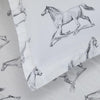 Horses Printed Duvet Set - Twin