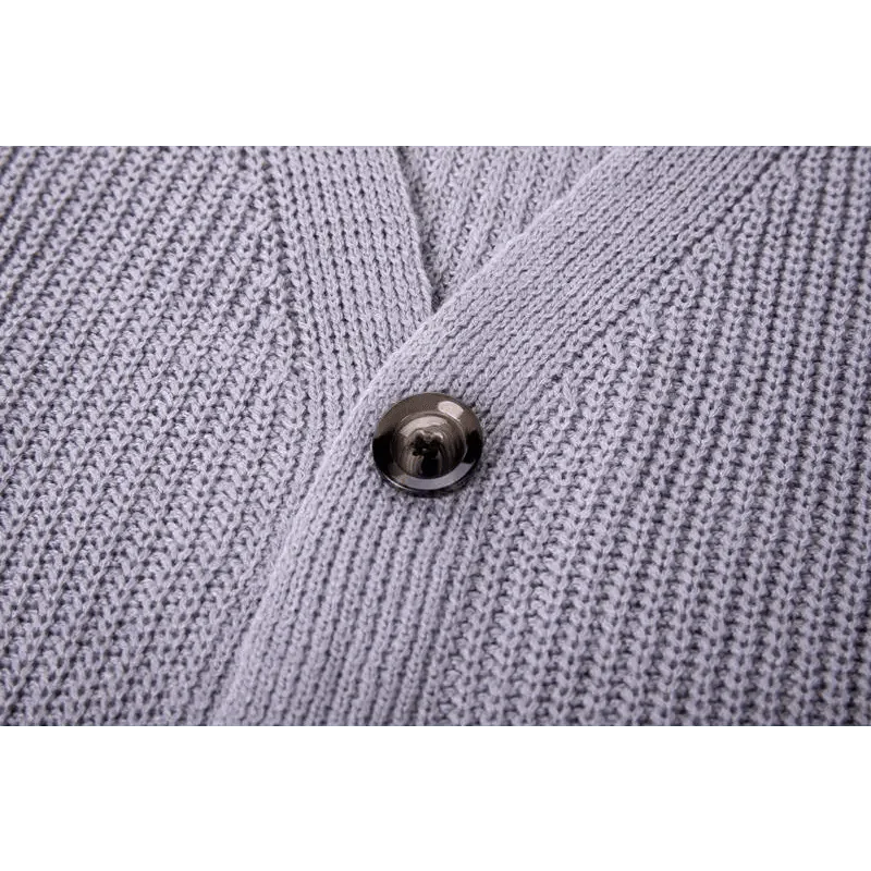 Hot Look Stylish Women's Knitted Cardigans Sweater Fashionable Autumn Long Sleeve Loose Coat Casual Button Thick V Neck Solid Female Tops