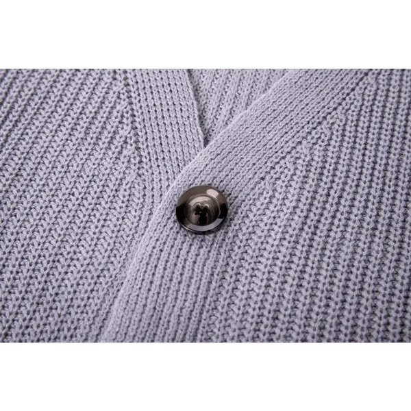 Hot Look Stylish Women's Knitted Cardigans Sweater Fashionable Autumn Long Sleeve Loose Coat Casual Button Thick V Neck Solid Female Tops