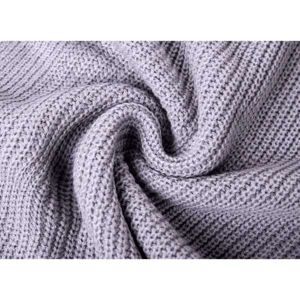 Hot Look Stylish Women's Knitted Cardigans Sweater Fashionable Autumn Long Sleeve Loose Coat Casual Button Thick V Neck Solid Female Tops