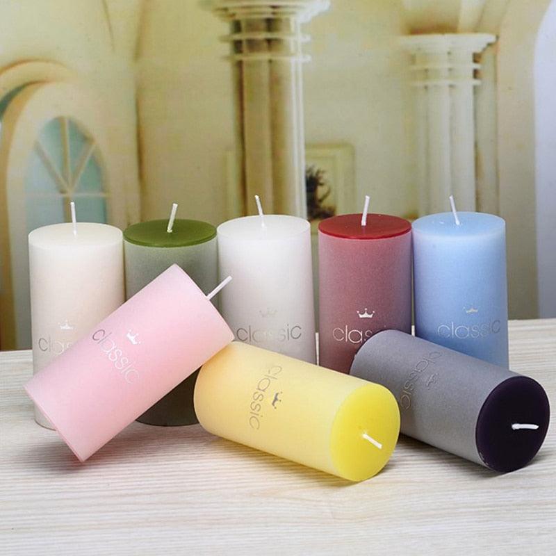 Scented Candle Candles For Home Scented 100 Hour Long Lasting Aromatherapy Candle Highly Scented & Soy Jar Candle Gift Lavender Classic Cylindrical Birthday Romantic Small Candle Wedding Western Food Candlestick Column Wax