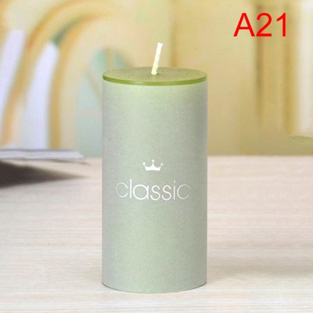 Scented Candle Candles For Home Scented 100 Hour Long Lasting Aromatherapy Candle Highly Scented & Soy Jar Candle Gift Lavender Classic Cylindrical Birthday Romantic Small Candle Wedding Western Food Candlestick Column Wax