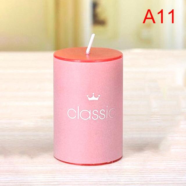 Scented Candle Candles For Home Scented 100 Hour Long Lasting Aromatherapy Candle Highly Scented & Soy Jar Candle Gift Lavender Classic Cylindrical Birthday Romantic Small Candle Wedding Western Food Candlestick Column Wax