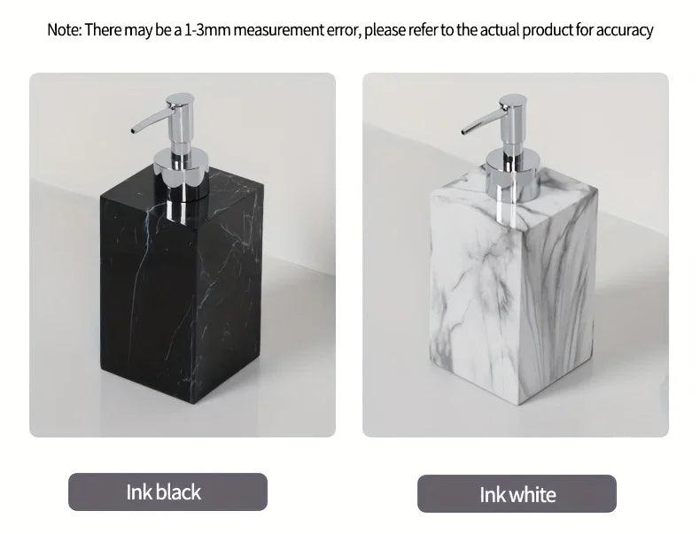 Hotel Bathroom Hand Sanitizer Refillable Bottle Simple and High-end Press Bottle Lotion Bottle Shampoo Shower Gel Empty Bottle