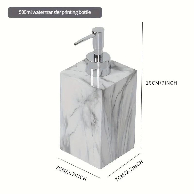 Hotel Bathroom Hand Sanitizer Refillable Bottle Simple and High-end Press Bottle Lotion Bottle Shampoo Shower Gel Empty Bottle