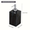 Hotel Bathroom Hand Sanitizer Refillable Bottle Simple and High-end Press Bottle Lotion Bottle Shampoo Shower Gel Empty Bottle - Water transfer ink black bottle