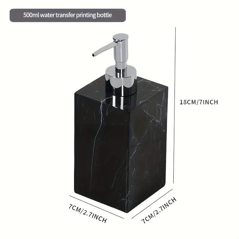 Hotel Bathroom Hand Sanitizer Refillable Bottle Simple and High-end Press Bottle Lotion Bottle Shampoo Shower Gel Empty Bottle