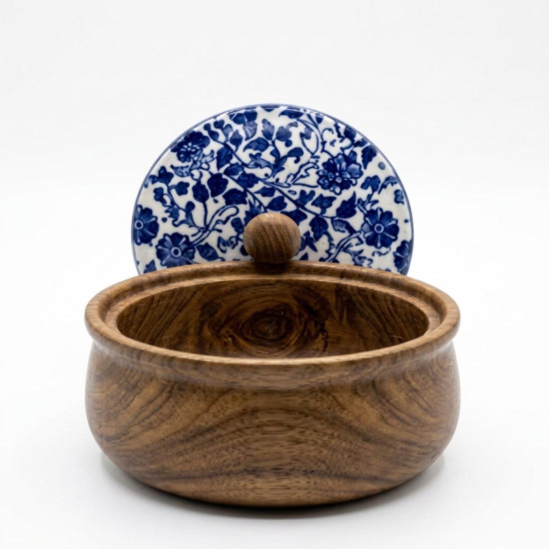 House of Avana Small Mango Wood Chapati Box