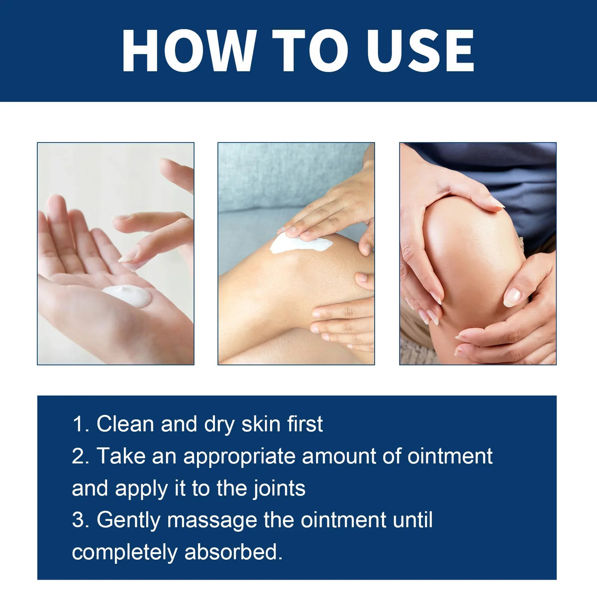 Step-by-step usage guide for Ximonth Bee Venom Joint Care Ointment
