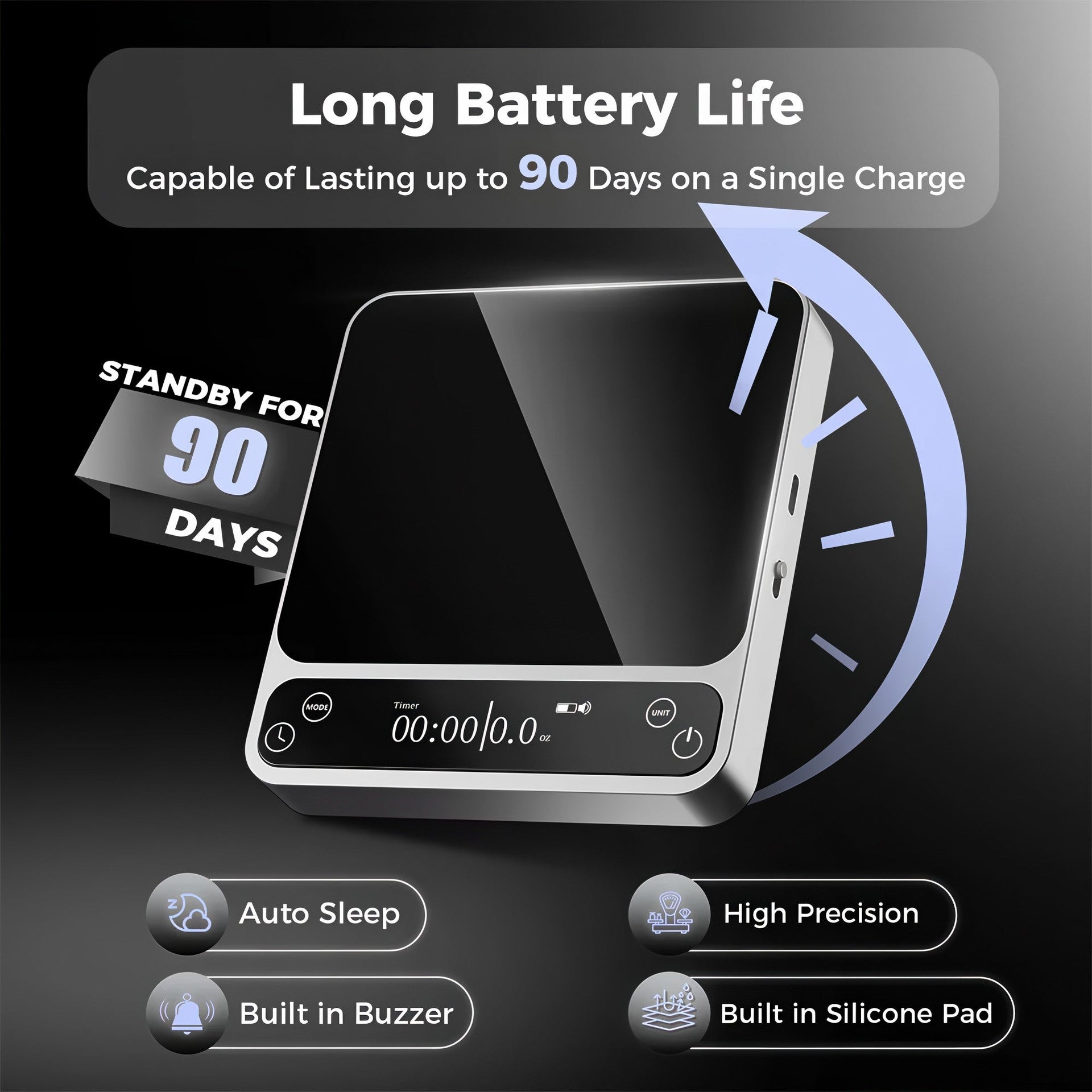 Smart Coffee Scale with Bluetooth APP V2 Pro