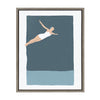 Sylvie The Leap Framed Canvas by Rocket Jack - Gray / 18x24